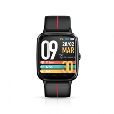 Techmade Smart Watch TM-MOVE-BKR